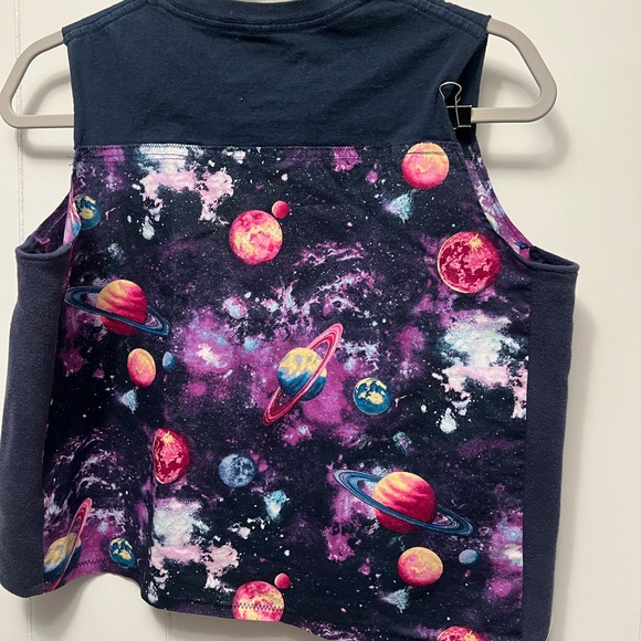 Space crop top upcycle large - Picture 2 of 2